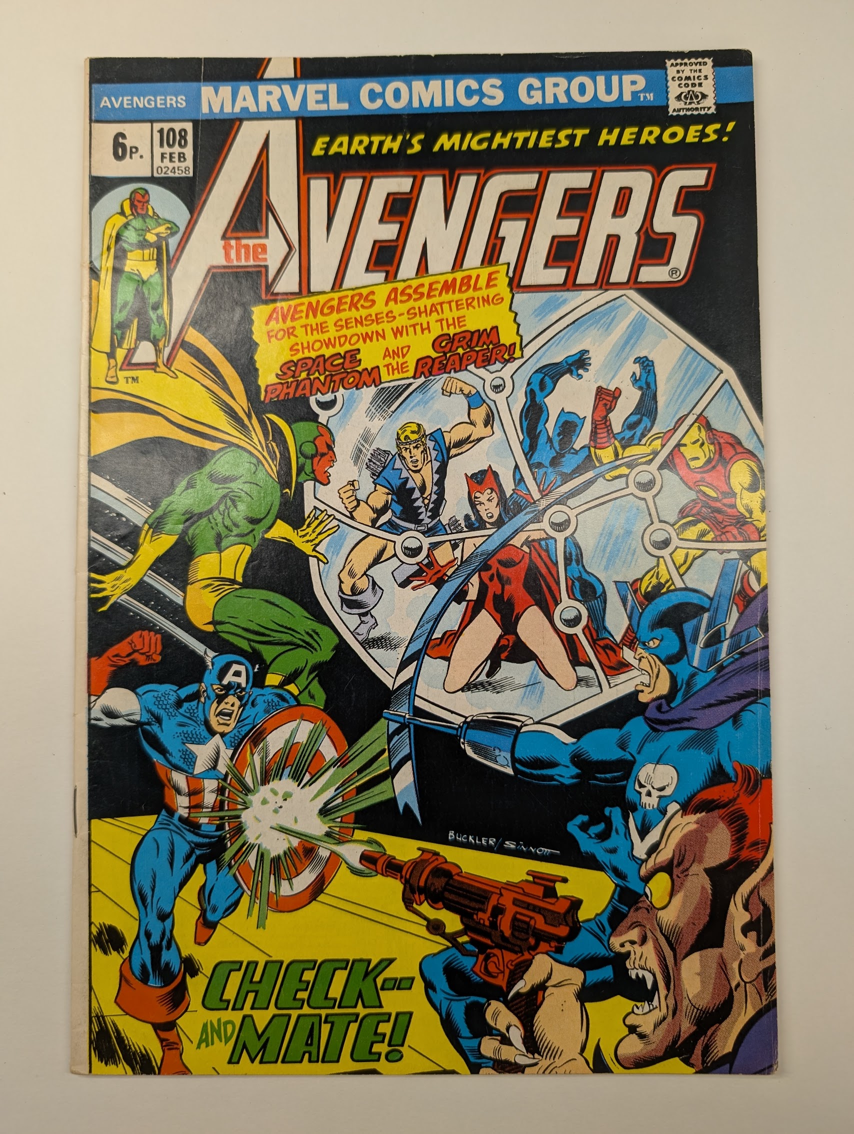 The Avengers #108 - Avengers-Defenders War Pt. 2! - Fine (F) 6.0